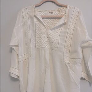 Rebecca Taylor 100% Silk Top Size 8 Bohemian Vintage‎ Vibe